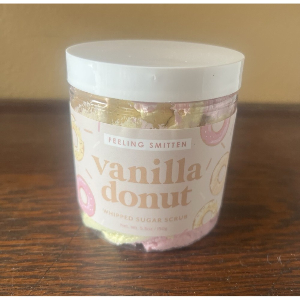 Feeling Smitten Vanilla Donut Whipped Sugar Scrub Vanilla Donut Soft Skin Treat